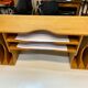 Large range office mail solid oak design workshop France vintage 60s