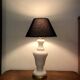 Ancient brass lamp and opaline