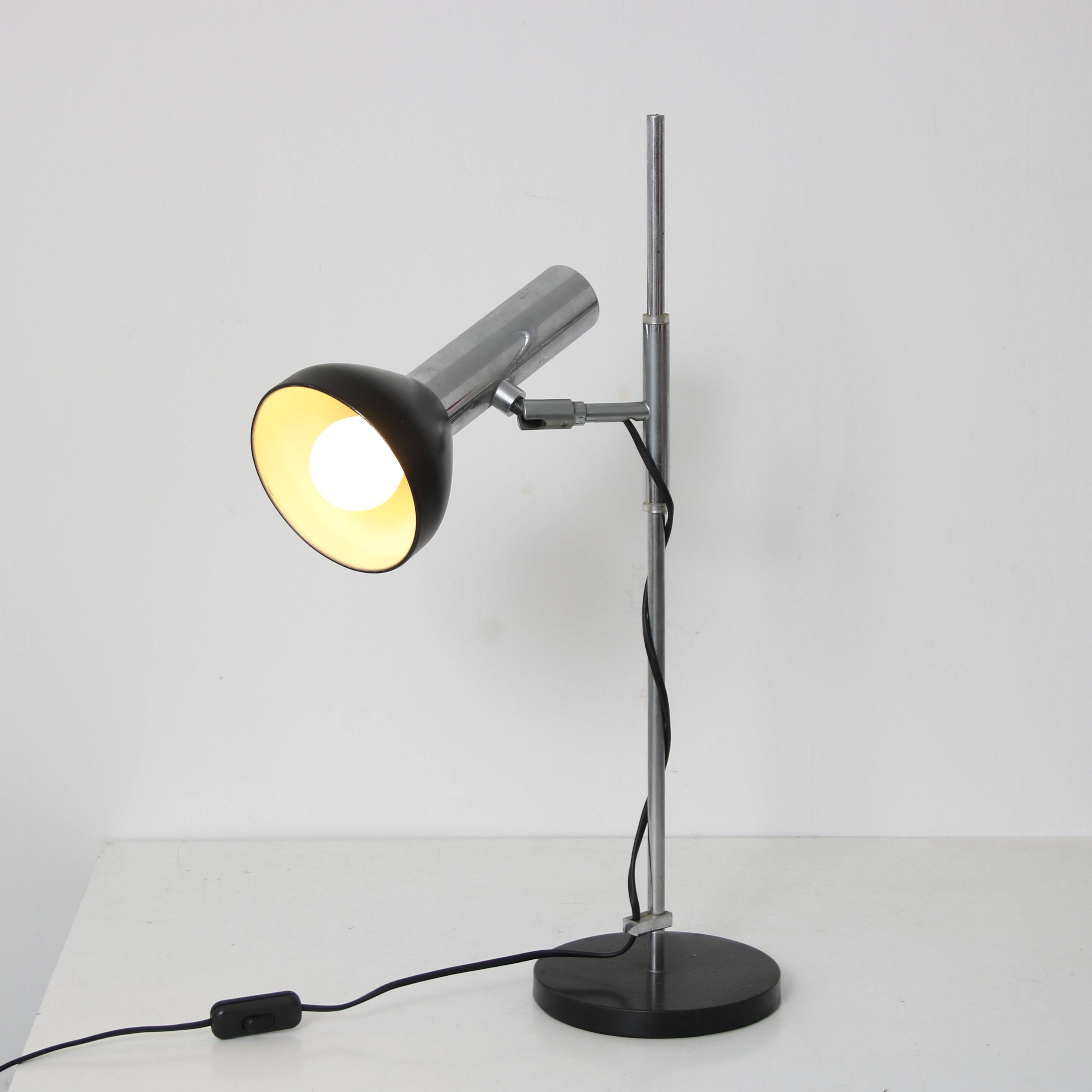 1960s Adjustable metal desk lamp from the Netherlands