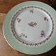 12 PL Limoges porcelain dessert plates 17.8 cm flower decoration