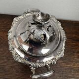 Sucrier Art-Nouveau en Métal Argenté