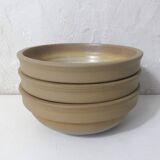 3 vintage stoneware bowls