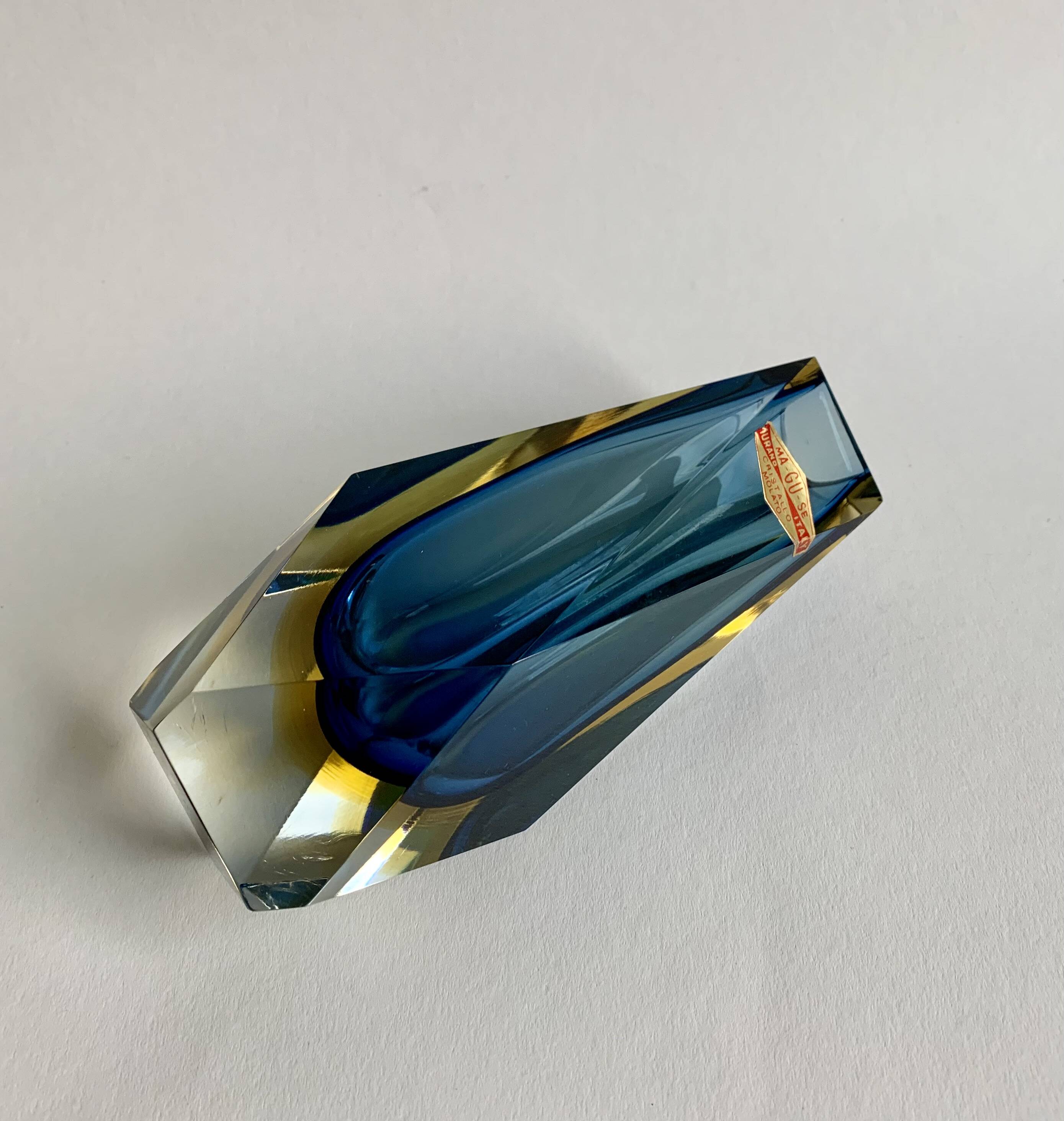 Vase by F. Poli for Murano, Italy, 1970s