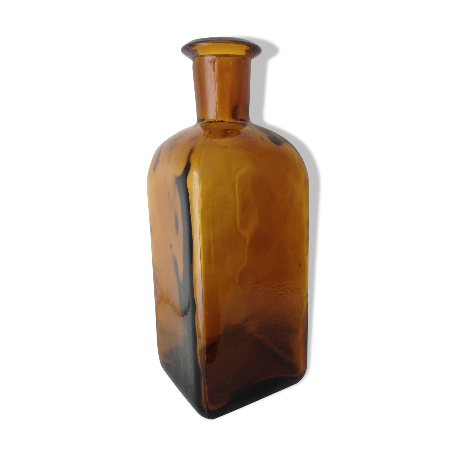 Amber glass bottle