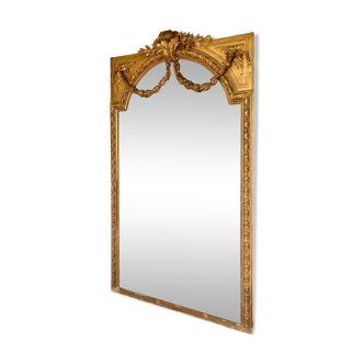 Very large old Louis-Philippe mirror 186x114 cm