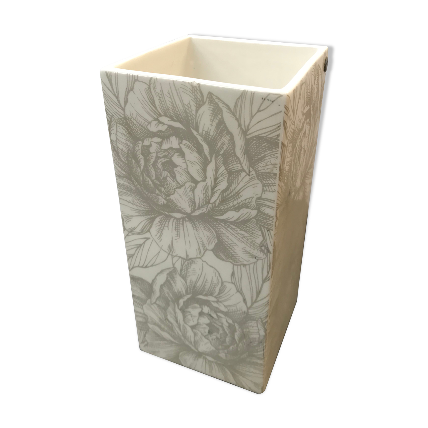 Ancient vase Cult design ceramics white