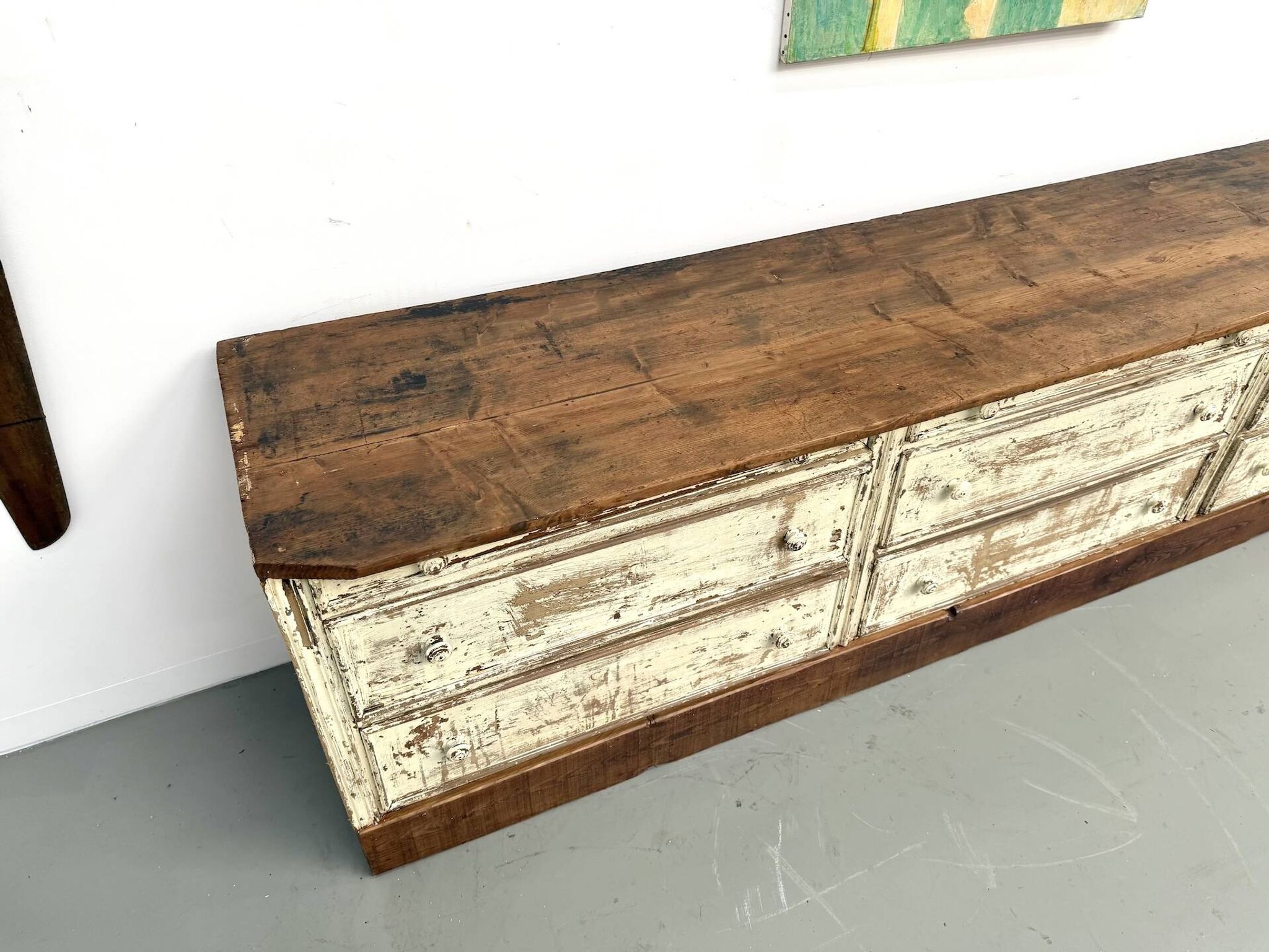 Large antique haberdashery cabinet, circa 1900