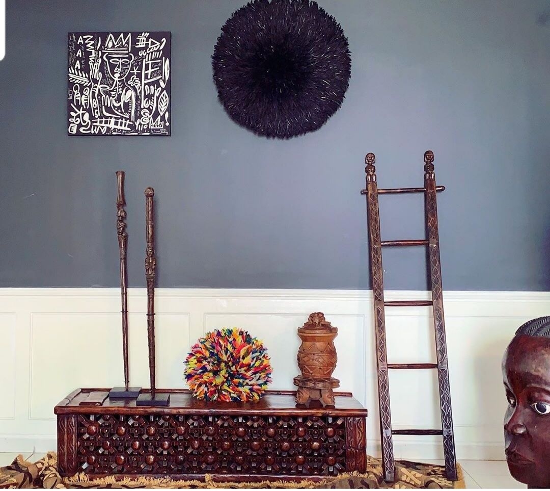 Authentic coffee table bamilekés bed