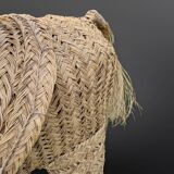 Hand crafted straw donkey, Marocco 1970s