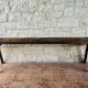 Oak farmhouse bench, circa 40's /50's