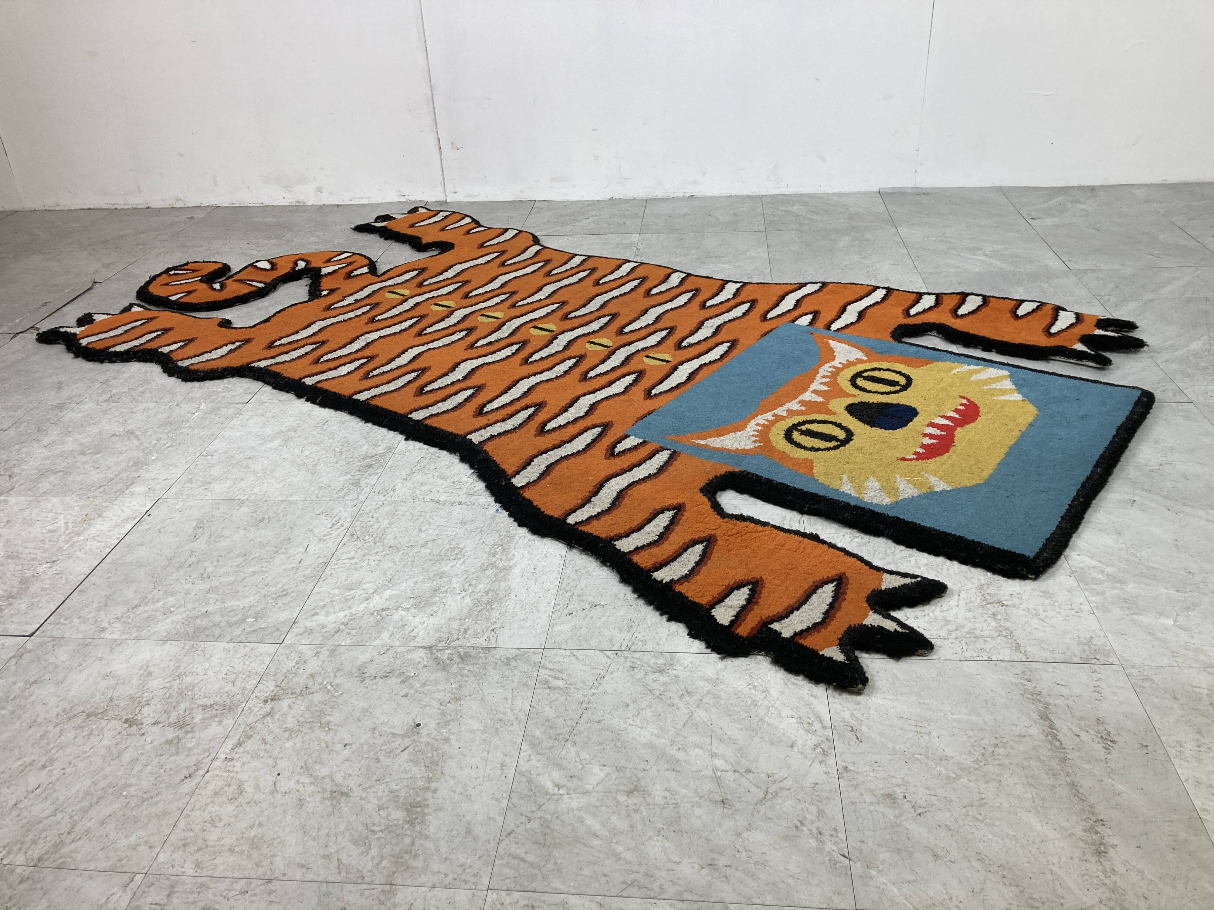 Tiger shaped rug by Walter van Beirendonck for Ikea, 1990s