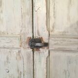 White patinated wardrobe