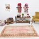 4x7 Pink & Brown Persian Area Rug 118x210Cm SK 22164