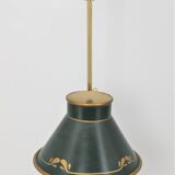 Bottled water bottle in the style of empire bronze conical lampshade