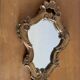 Miroir doré 28x44cm