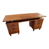 Scandinavian desk with a glass top