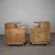 Pair of bedside tables mid-century by Jindřich Halabala, Czechoslovakia, 1950s
