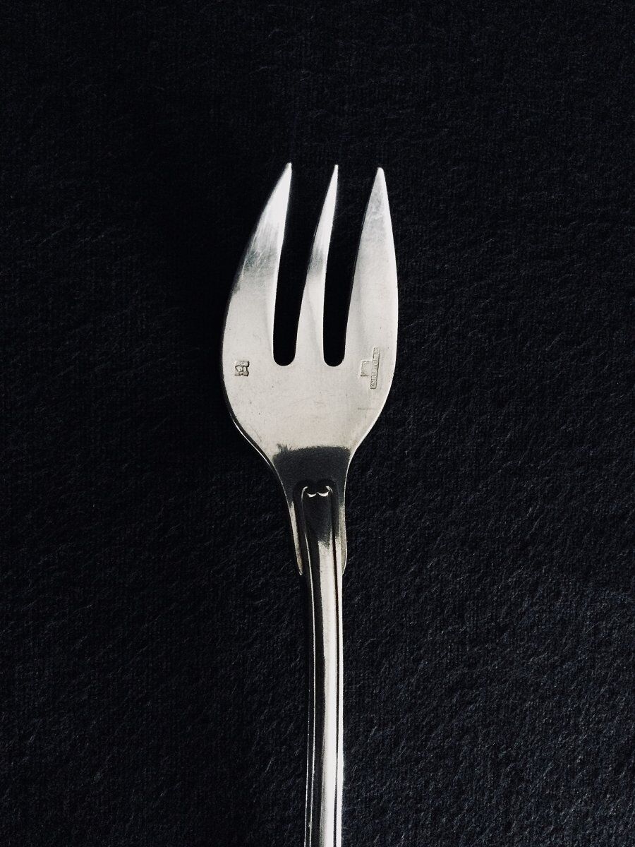 12 oyster forks christofle vendôme