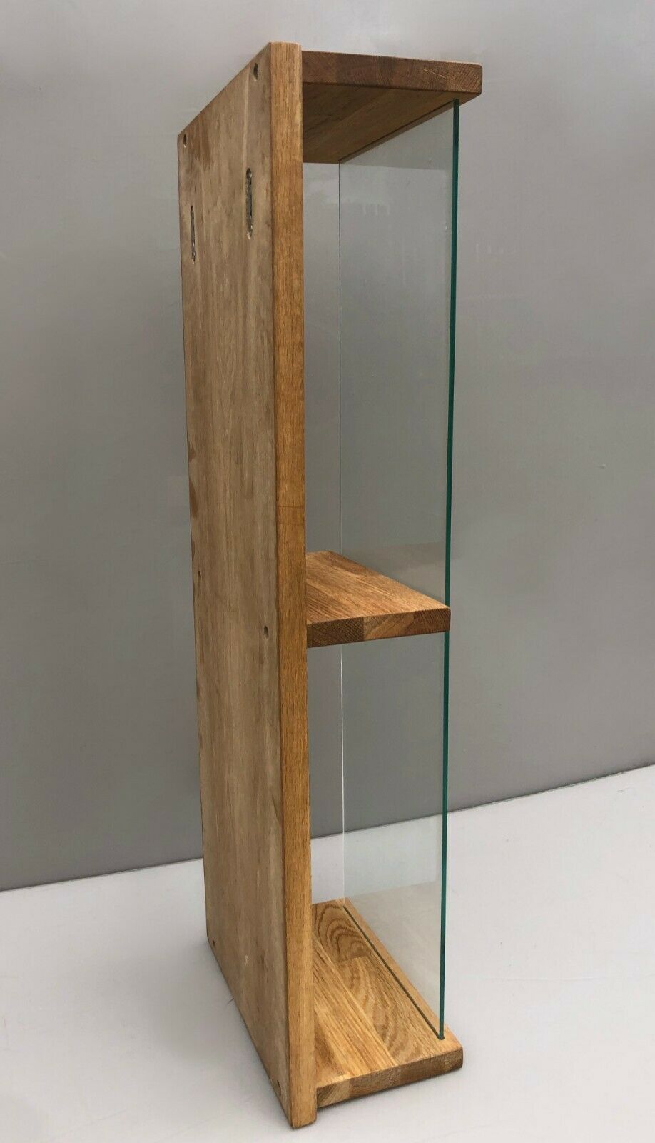 Used Oak And Glass Wall Shelf Swedish Design