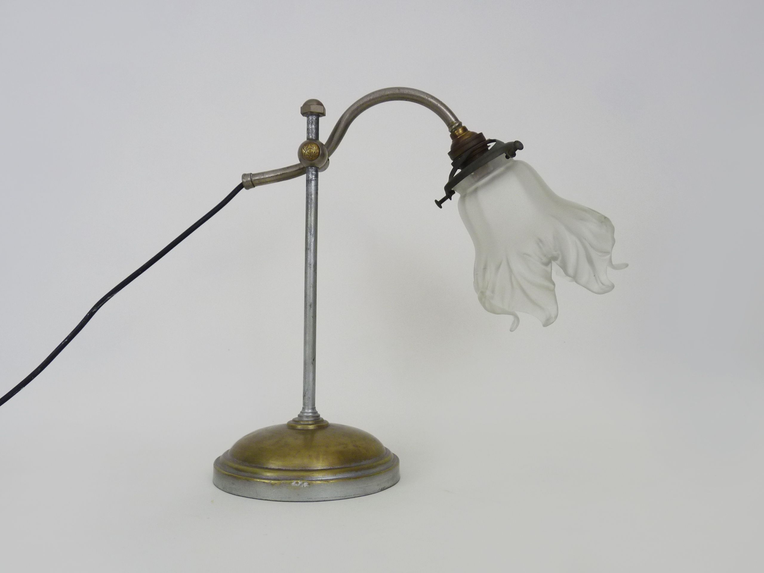 Articulated desk lamp, swan neck United SGDG art deco. Year 20 30