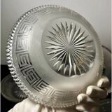 4 Baccarat plates in Greek key pattern 19th century
