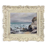 Seascape Painting, Signed and Dated, 20th Century