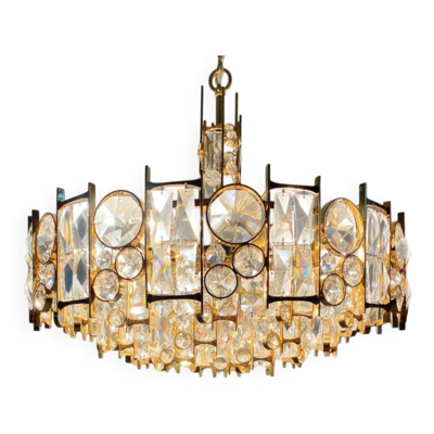 Lustre 7 feux d'exception - haut de gamme Palwa – Laiton doré à l'or f