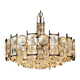 Lustre 7 feux d'exception - haut de gamme Palwa – Laiton doré à l'or f