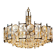 Lustre 7 feux d'exception - haut de gamme Palwa – Laiton doré à l'or f