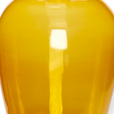 Yellow glass vase 11cm