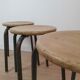 Lot three workshop stools 50s