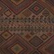Vintage Turkish kilim, handwoven, 175x203 cm.