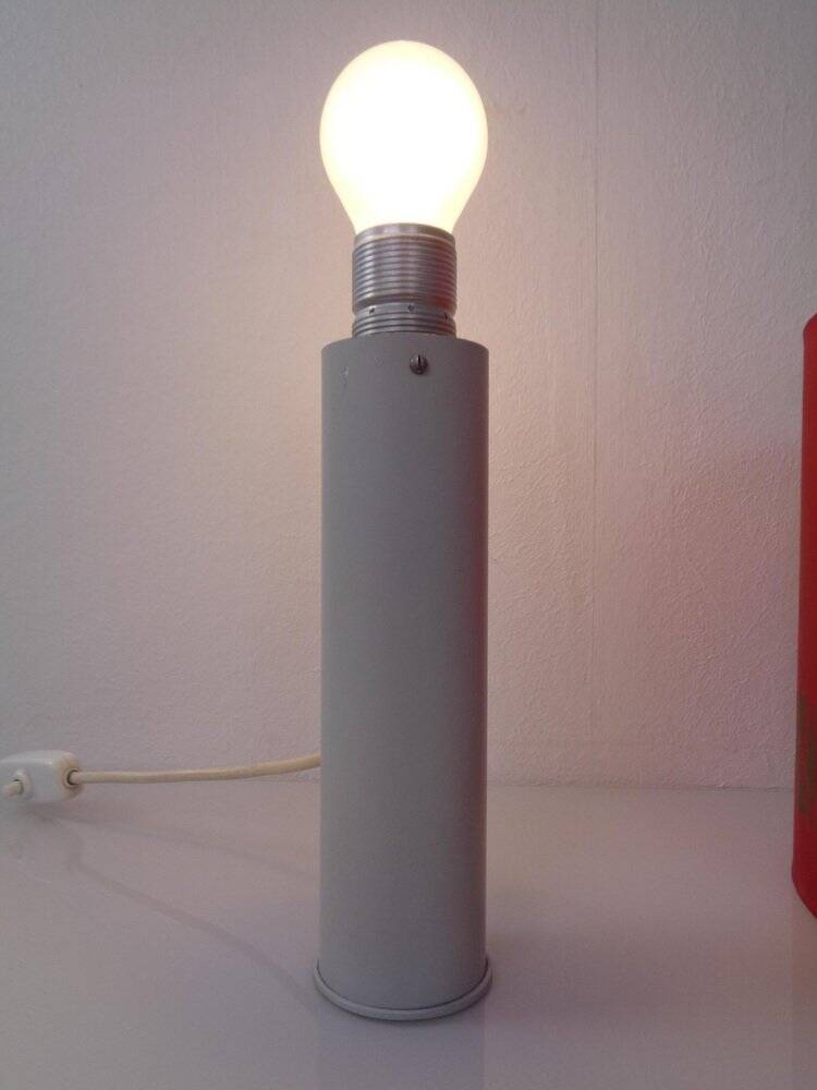 Minimalist table lamp in aluminium, Germany, 1960s