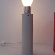 Minimalist table lamp in aluminium, Germany, 1960s