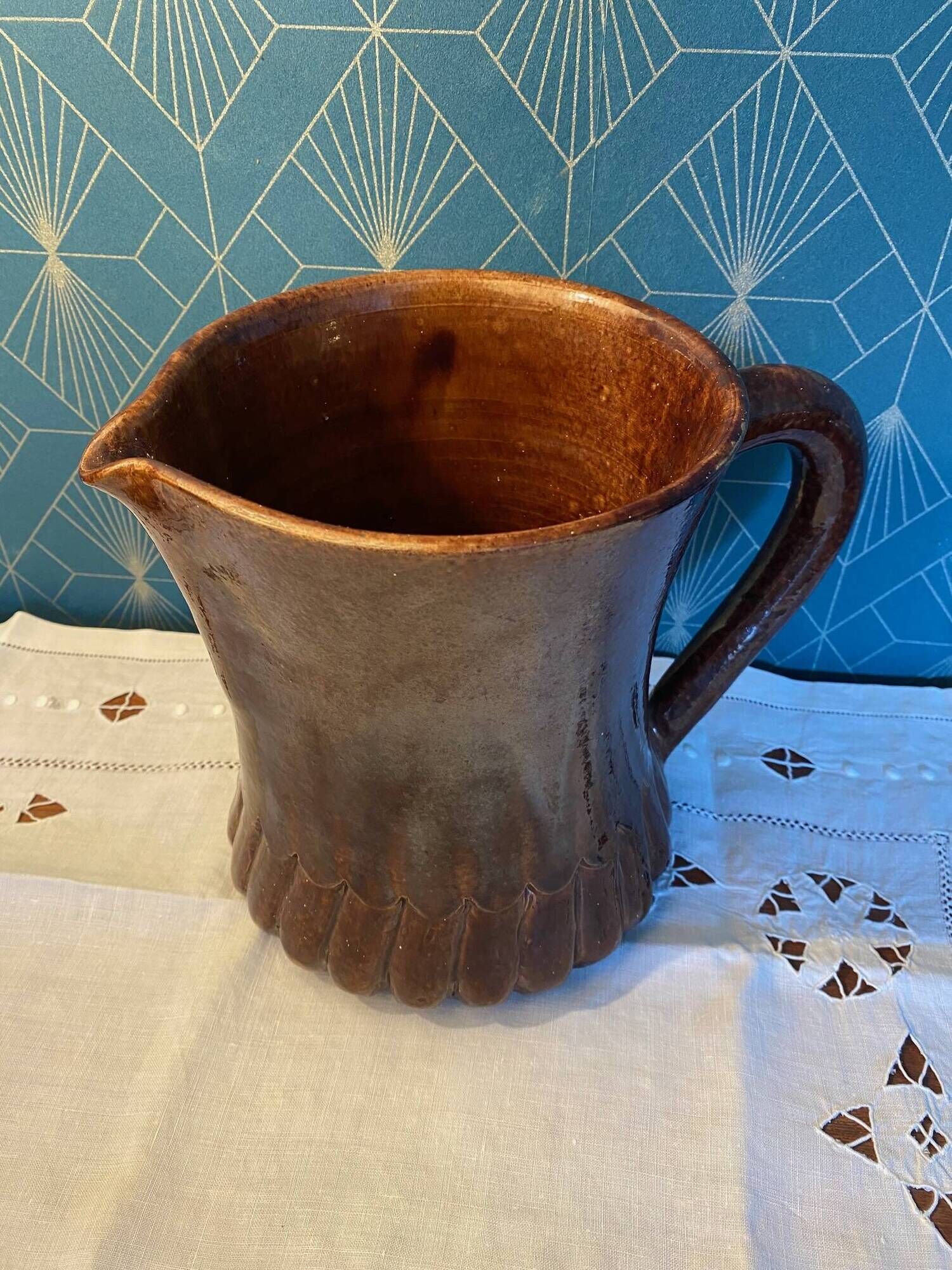 Ceramic pitcher Suzanne Ramié, Madoura 1960s, rare 20cm