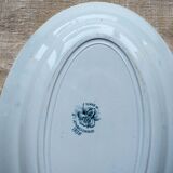 Plat ovale terre de fer modèle "iris"