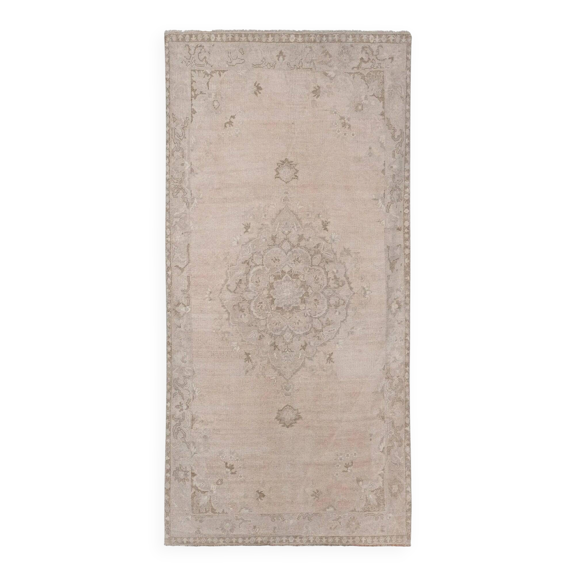 Vintage handmade Turkish rug 145x290 cm