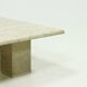 Mid Century Italian Modern Travertine Coffee Table 1970s