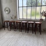 6 vintage Baumann bar stools