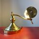 Lampe de notaire, de banquier doré