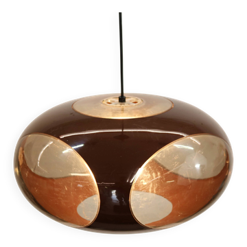 Space age bug eye ufo  lamp *** Massive Belgium *** chocolat brown colour