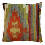 Housse de coussin kilim turque vintage, 40 x 40 cm