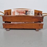 Brutalist Rope Magazine Rack, 1960s