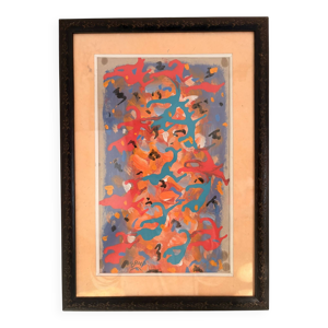 Peinture Papier Encadré - abstrait