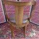 Gondola chair with art-deco motifs, spring leatherette seat