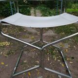 Pair of chrome armchairs, 1970