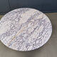 Vintage round marble dining table, 1970s
