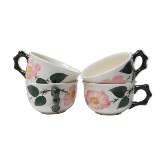 4 tea cups Villeroy & Boch "Wild Rose"