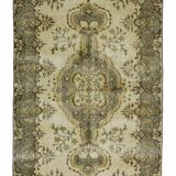 Turkish Anatolian Handmade Vintage Area Rug 205 cm x 94 cm