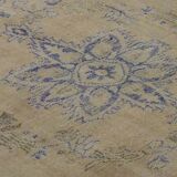 One-of-a-kind turkish handwoven vintage rug - rustic vintage charm 287x 203 cm
